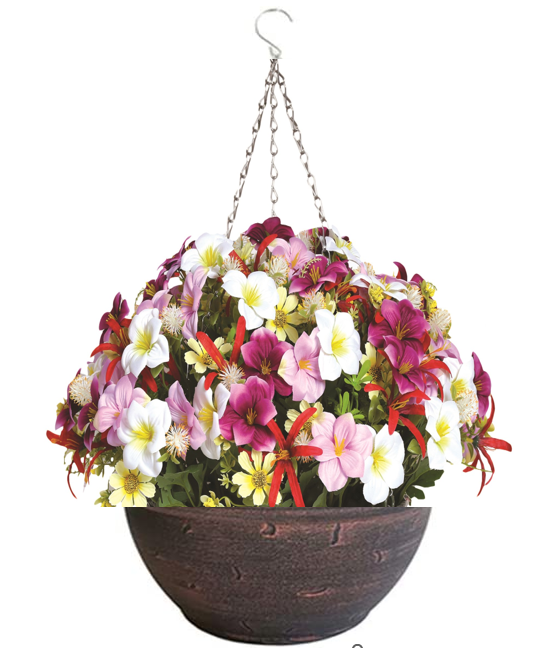 Fixtures Copper Large Garden Hanging Basket 37cm x 20cm {Wholesale x 120}