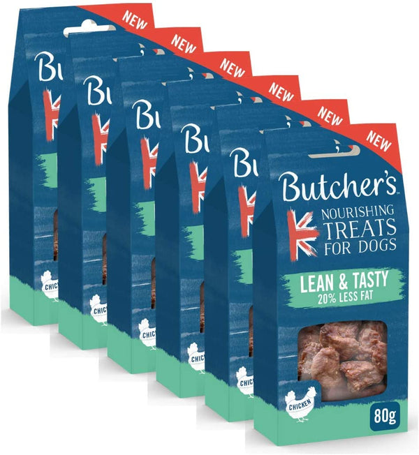 GARDEN & PET SUPPLIES - BUTCHER'S Joints & Coat with Glucosamine, Chicken, Naturally Meaty Treats, (6 x 80g) (BAGS ONLY)