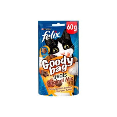 Felix Goody Bag Cat Treats Original Mix 8 x 60g - Garden & Pet Supplies