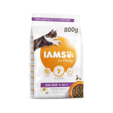 GARDEN & PET SUPPLIES - IAMs for Vitality Kitten Food Fresh Chicken 800g