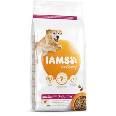 GARDEN & PET SUPPLIES - IAMs for Vitality Large Senior Dog Food Fresh Chicken 12kg