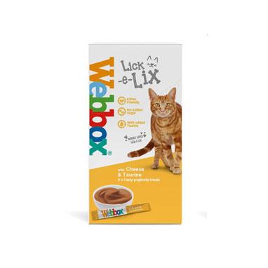 GARDEN & PET SUPPLIES - Webbox Lick-e-Lix Cheese & Taurine 5 Pack