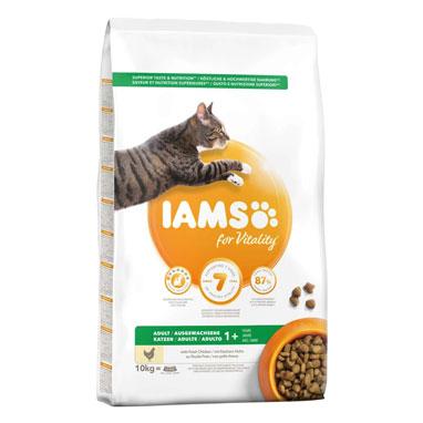 GARDEN & PET SUPPLIES - IAMs for Vitality Adult Cat Food Fresh Chicken 10kg