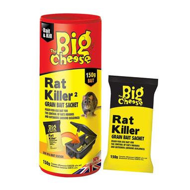 GARDEN & PET SUPPLIES - Big Cheese Rat Killer Grain Bait Sachet 150g
