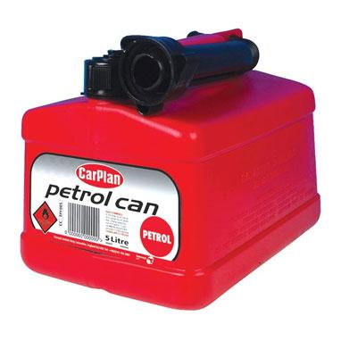 GARDEN & PET SUPPLIES - CarPlan High Quality Tetracan Red Petrol Can 5 Litre