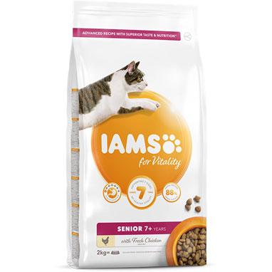 GARDEN & PET SUPPLIES - IAMS for Vitality Senior Dry Cat Food Fresh Chicken 2kg