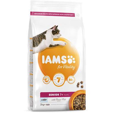 GARDEN & PET SUPPLIES - IAMS for Vitality Senior Dry Cat Food Ocean Fish 2kg