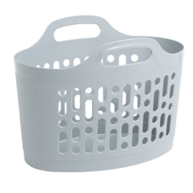GARDEN & PET SUPPLIES - Wham Cool Grey Flexi-Store Laundry Basket 8 Litre
