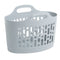 GARDEN & PET SUPPLIES - Wham Cool Grey Flexi-Store Laundry Basket 8 Litre