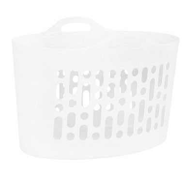 GARDEN & PET SUPPLIES - Wham Ice White Flexi-Store Laundry Basket 8 Litre