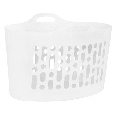 GARDEN & PET SUPPLIES - Wham White Flexi-Store Laundry Basket 50 Litre