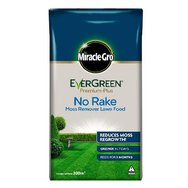GARDEN & PET SUPPLIES - Miracle-Gro EverGreen Premium Plus No Rake Moss Remover Lawn Food 20kg - 200m2