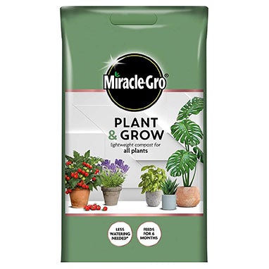 Miracle-Gro Plant & Grow Lightweight All Plant Compost 6L - GARDEN & PET SUPPLIES