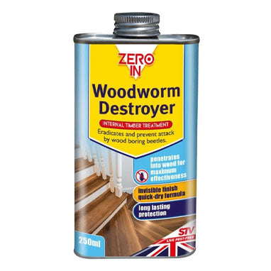GARDEN & PET SUPPLIES - Zero-in Woodworm Destroyer 250ml