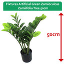 GARDEN & PET SUPPLIES - Fixtures Artificial Green Zamioculcas Zamiifolia Tree 100cm