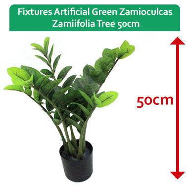 GARDEN & PET SUPPLIES - Fixtures Artificial Green Zamioculcas Zamiifolia Tree 100cm