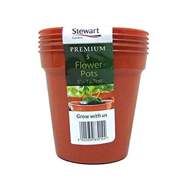 GARDEN & PET SUPPLIES - Stewart Flower Pot Pack 20 x 5" {12.5cm} 20 Pack Bulk Set