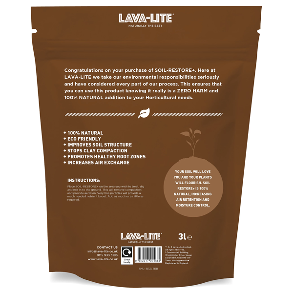 Lava-Lite Soil Restore+ 3 Litre
