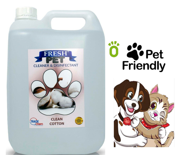 Fresh Pet Kennel/Cattery Cleaner & Disinfectant ,Cherry, & Clean Cotton 5 Litre