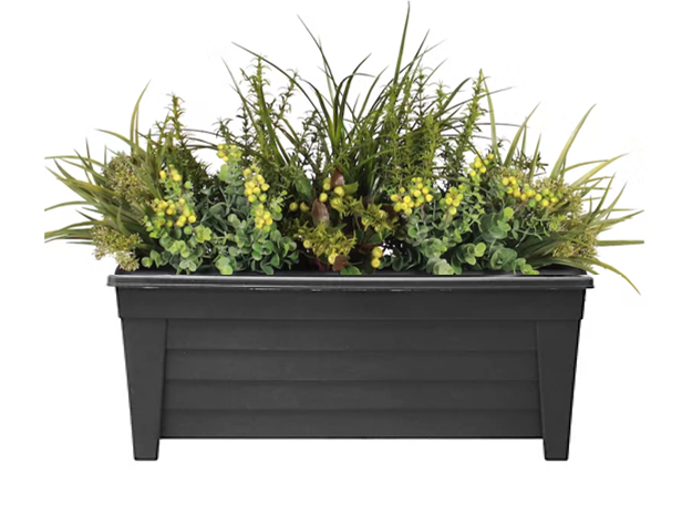 Fixtures Grosvenor Raised Trough Large 55cm Black/Ebony