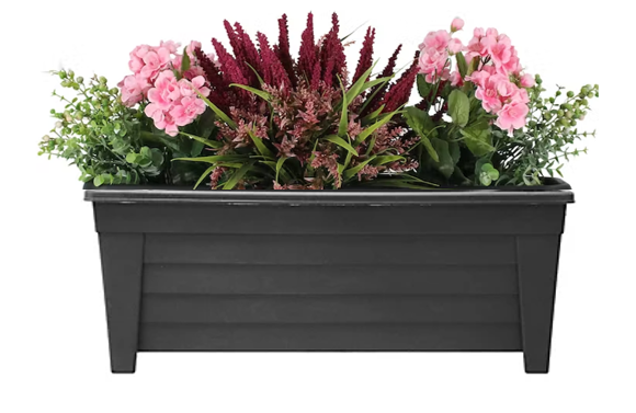 Fixtures Grosvenor Raised Trough Large 55cm Black/Ebony
