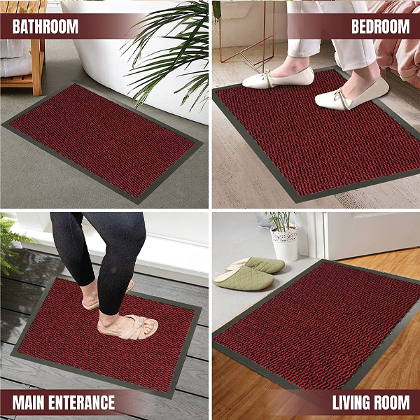 Fixtures Barrier Doorway Door Floor Mat 80cm x 120cm Red