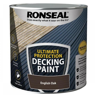 GARDEN & PET SUPPLIES - Ronseal Ultimate Decking Paint Charcoal 2.5 Litre