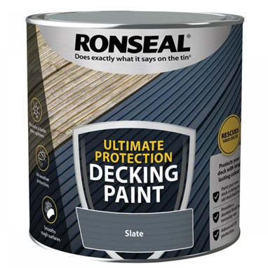 GARDEN & PET SUPPLIES - Ronseal Ultimate Decking Paint English Oak 2.5 Litre