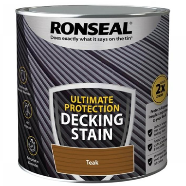 GARDEN & PET SUPPLIES - Ronseal Ultimate Decking Stain Stone Grey 2.5 Litre