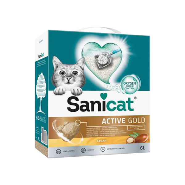 GARDEN & PET SUPPLIES - Sanicat Professional Gold Ultra Clumping Litter 6L {Wholesale x 100}