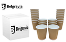 GARDEN & PET SUPPLIES - 12oz Belgravia Triple Walled Kraft Ripple Cups Pack 25's