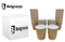 GARDEN & PET SUPPLIES - 8oz Belgravia Triple Walled Kraft Ripple Cups Pack 25's