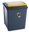 GARDEN & PET SUPPLIES - Yellow 50 Litre Plastic Waste Bin High Quality with Flap Lid by Wham