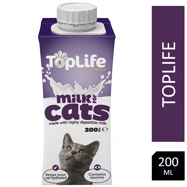 Toplife Formula Lactose Reduced Cat Milk (200ml) - Pack of 18