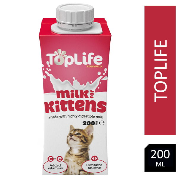 Toplife Formula Lactose Reduced Kitten Milk (200ml) - Pack of 18