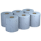 WypAll L20 Cleaning and Maintenance Blue Wiping Paper 7277 - 2 Ply Centrefeed Rolls - 6 Blue Rolls x 400 Paper Wipers (2,400 Total)