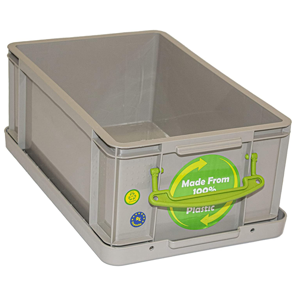 Really Useful Dove Grey Recycled Storage Box / Container 9 Litre