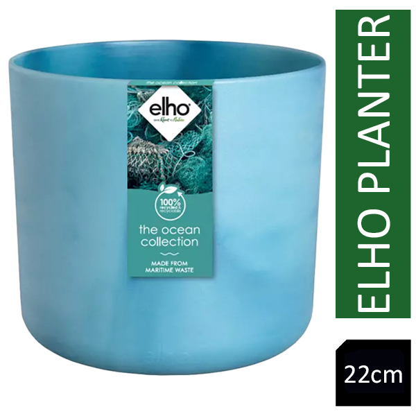 GARDEN & PET SUPPLIES - Elho Atlantic Blue Round Planter 16cm