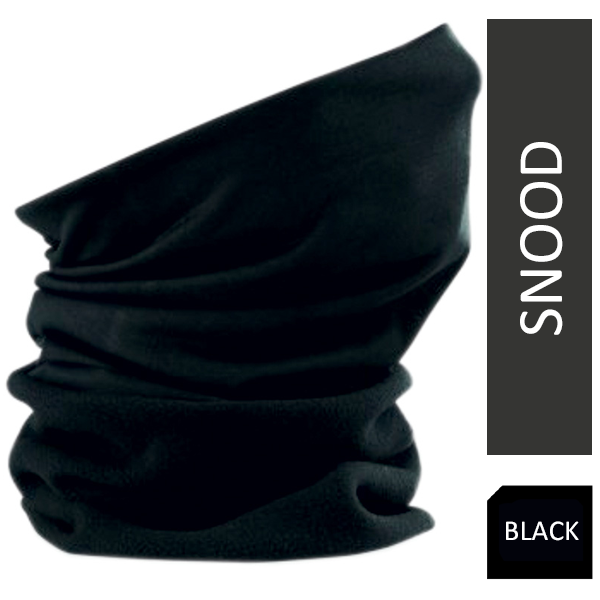 Snood Neck Warmer Polyester Suprafleece Black