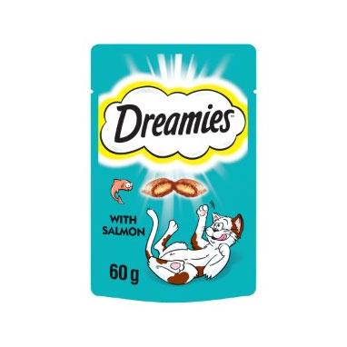 GARDEN & PET SUPPLIES - Dreamies Cat Treats with Salmon 60g