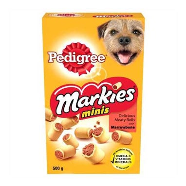 Pedigree Markies Biscuits Mini Dog Treats 500g - GARDEN & PET SUPPLIES