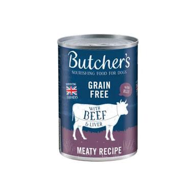 GARDEN & PET SUPPLIES - Butcher's Beef & Liver in Jelly Dog Food Tin 400g