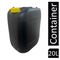 Ecostacker Black Drum/Jerry Can & Yellow Lid 20 Litre BPA Free