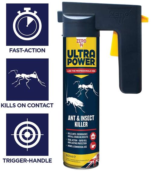 GARDEN & PET SUPPLIES - Zero-in Ultra Power Ant & Insect Killer 600ml (ZER554)