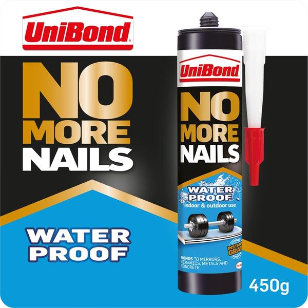 GARDEN & PET SUPPLIES - Unibond No More Nails Waterproof Adhesive Glue 450g