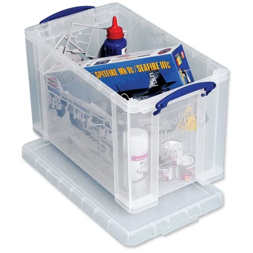 GARDEN & PET SUPPLIES - Really Useful Clear Plastic Storage Box 24 Litre
