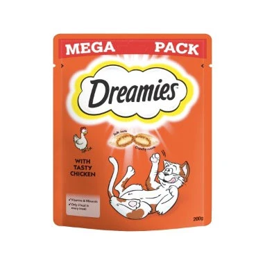 GARDEN & PET SUPPLIES - Dreamies Cat Treats with Chicken Mega Pack 200g