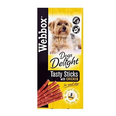 GARDEN & PET SUPPLIES - Webbox Dogs Delight Tasty Sticks Chicken 6 Pack