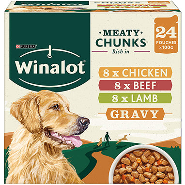 GARDEN & PET SUPPLIES - Winalot Perfect Portions in Gravy 24x100g