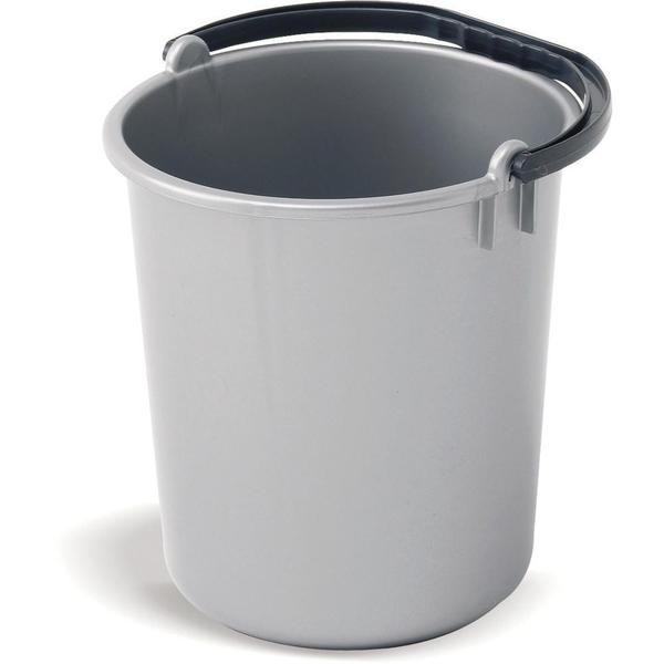 GARDEN & PET SUPPLIES - Addis Metallic Grey Plastic Bucket 9 Litre
